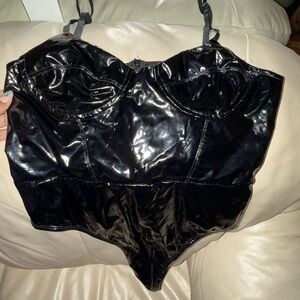 Pleather bodysuit